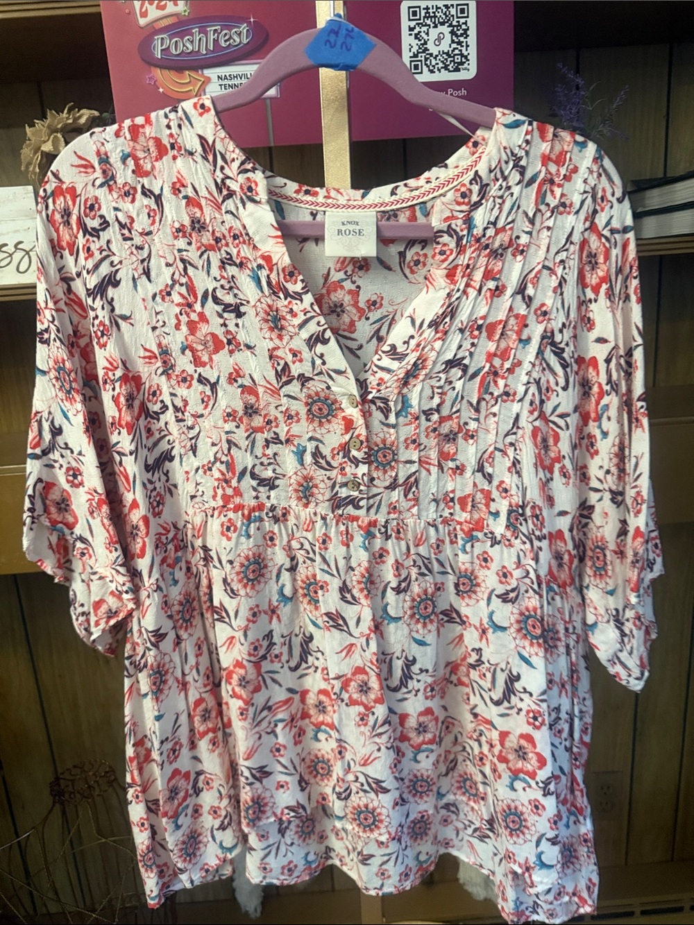 Knox Rose floral top